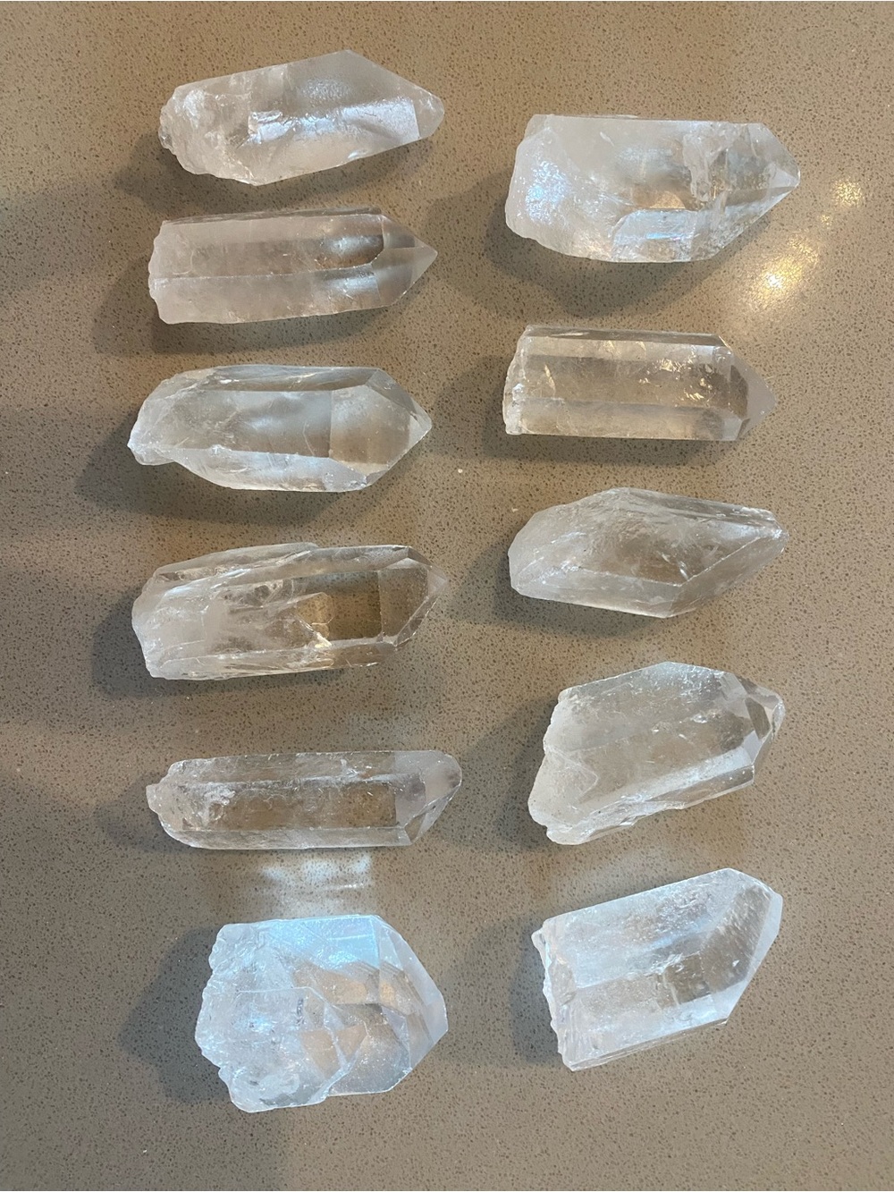 ✨🤍Clear Quartz Crystal Points Bulk Lot – 261g Natural Quartz Points